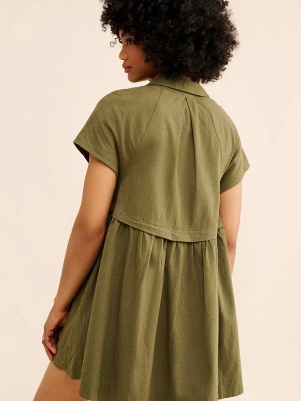 NWT Free People We The Free Ronnie Poplin Mini Dress - Picture 4 of 12